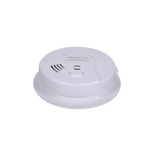 Hardwired, 4-In-1 Smoke, Fire, Carbon Monoxide & Natural Gas Detector, Battery Backup, Microprocessor Intelligence