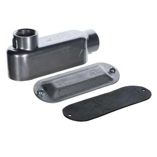 3/4 Inch Aluminum C Type Rigid/IMC Set Screw Threaded Conduit Body with