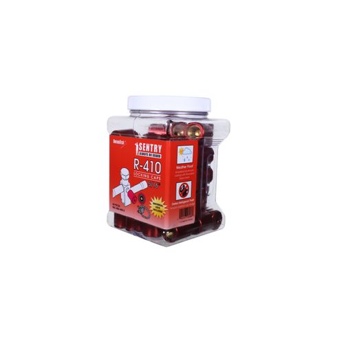Ref Locking Cap,Red,50/Pk Key