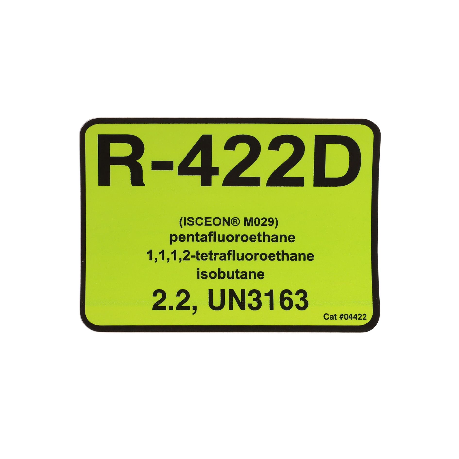 Label,Refrg.ID,R-422D,Pk of 10