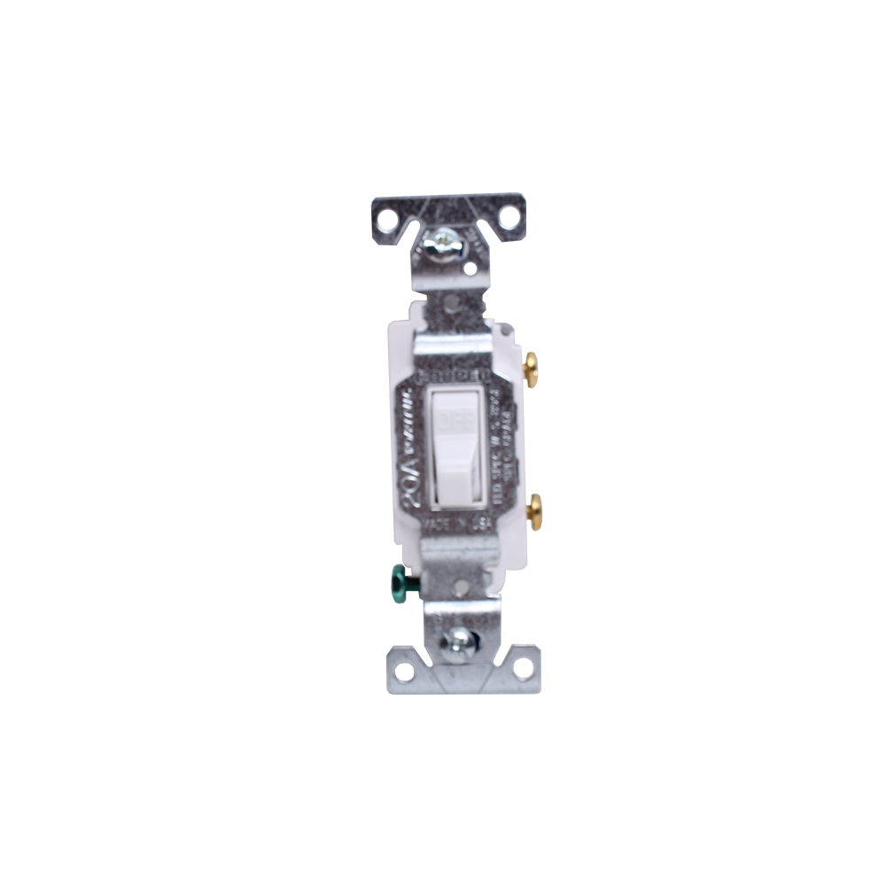 Toggle Switch,SP, Wht,120V/20A