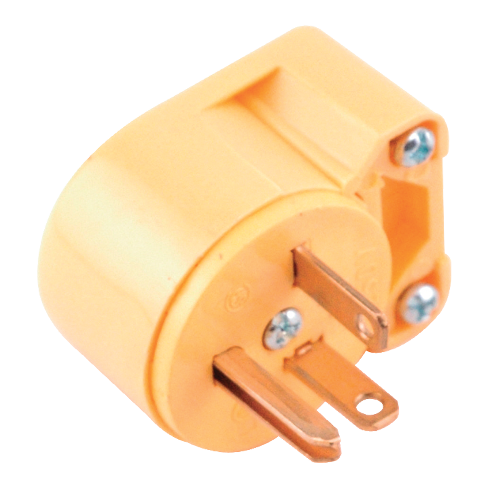 Rt. Ang. Plug, 2P/3W/20A-125V