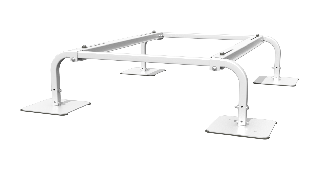 SS BASE W/48in RAILS 12in TALL